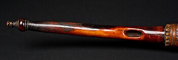 Horn (Pungi), Wood, ivory, vegetable fiber, Kongo peoples
